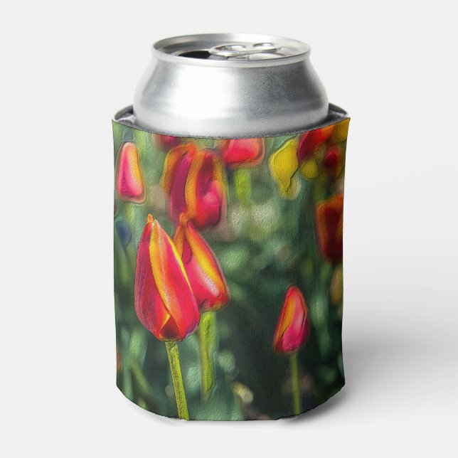 Porta-lata Tulip Garden Texturizado (Can Front)