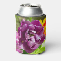 Tulipas lilás num dia ensolarado