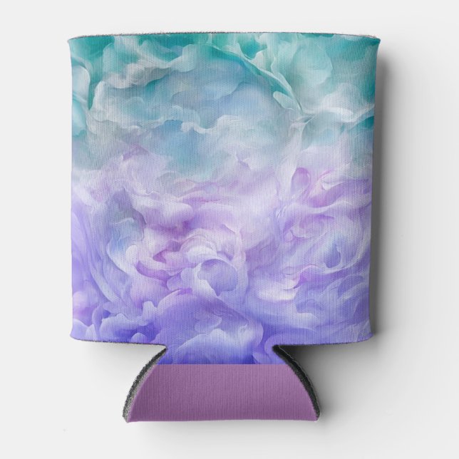 Porta-lata Turbilhão de nuvens azul e roxa (Frente)