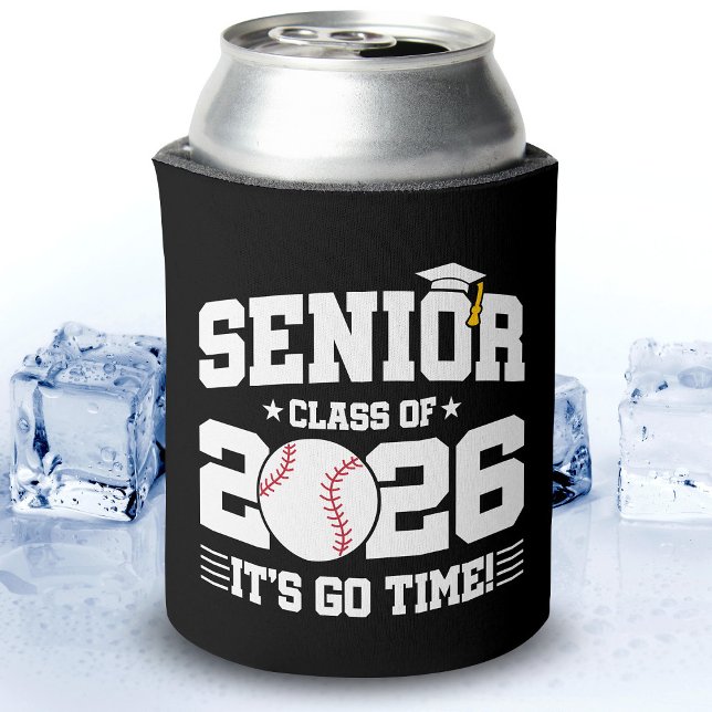 Porta-lata Turma de 2026 É Hora de Ir Beisebol Graduado (Criador carregado)