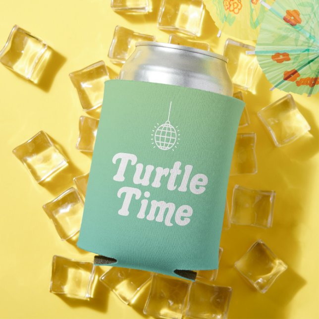 Porta-lata Turtle Time Coozie (Verão in situ)