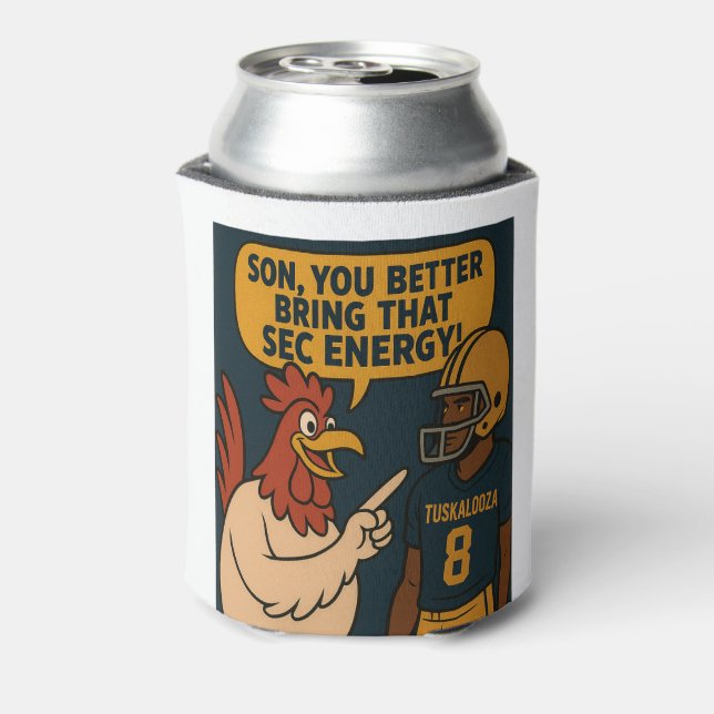 Porta-lata Tuskalooza Chicken Coach Koozie (Can Back)