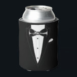 Porta-lata Tuxedo<br><div class="desc">Este smoking projetado é excelente para casamentos, despedida de solteiro e ocasiões formais divertidas. Adicione um nome ou monograma na seção personalizada.</div>