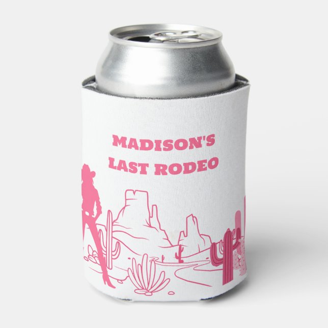 Porta-lata Última Festa de Solteira Rodeo Rosa (Can Front)