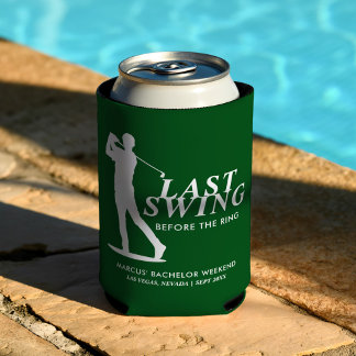 Porta-lata Último balanço antes do Solteiro de Golfe do Anel