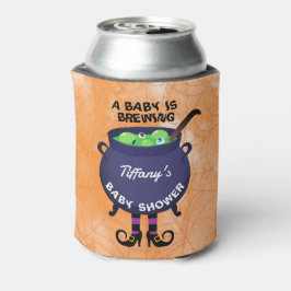 Porta-lata Um bebê está a criar Chá de fraldas de Halloween