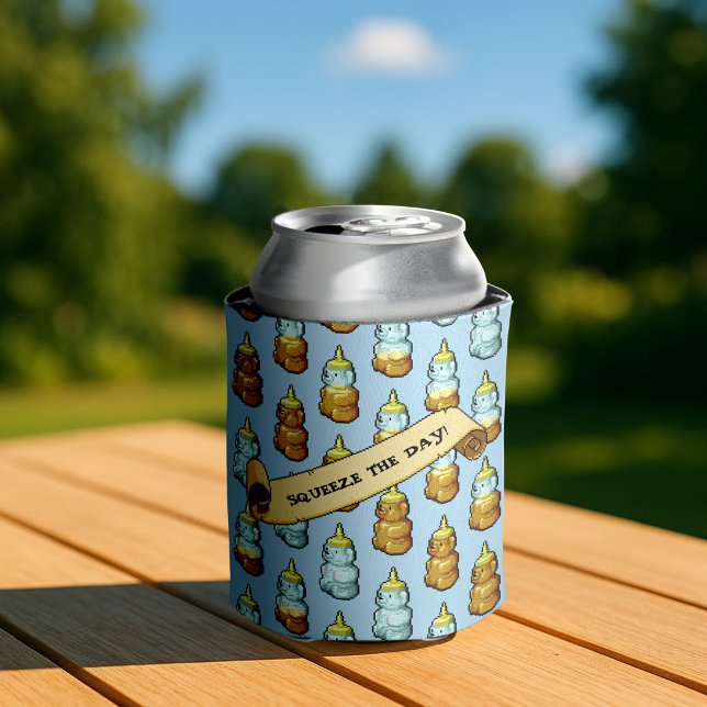 Porta-lata Um Belo Urso De Mel Aperta O Dia! trabalho de arte (Criador carregado)