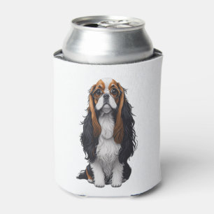 Porta-lata Um cachorro bonito Rei Charles Spaniel