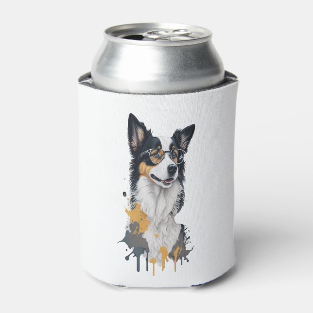 Porta-lata Um cachorro fofo Border Collie (Can Front)