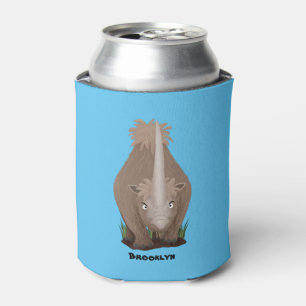 Porta-lata Um desenho animado de Rinoceronte elasmotherium