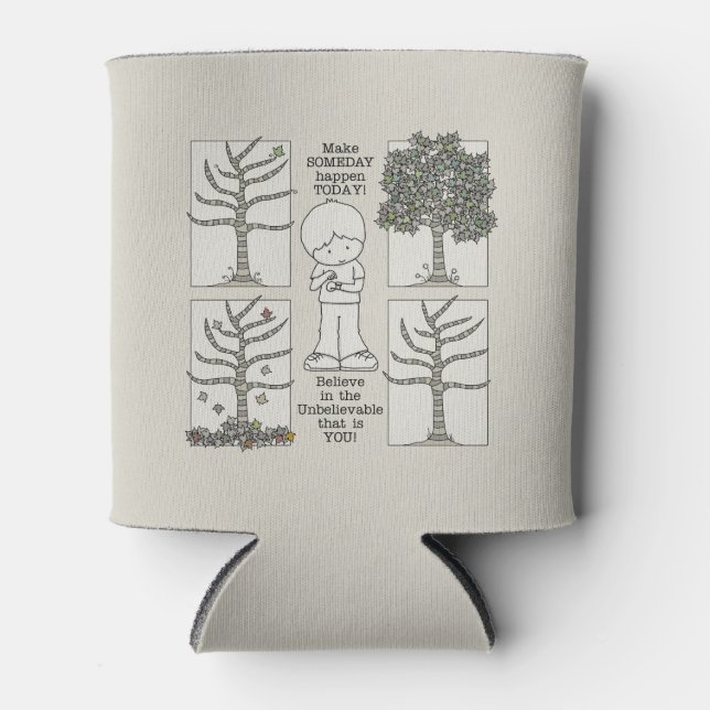 Porta-lata Um dia (Frente)