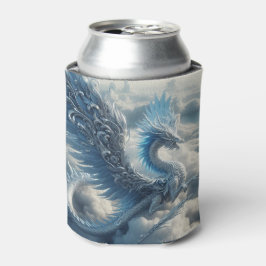 Porta-lata Um impressionante dragão cercado por nuvens