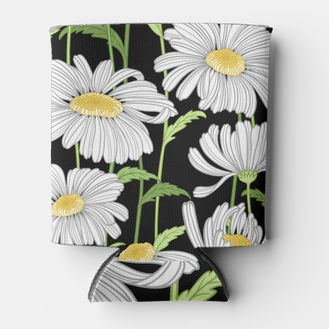 Porta-lata Um padrão perfeito com flores de verão. (Frente)
