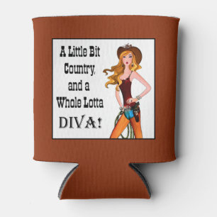 Porta-lata "Um Pequeno País e um Diva Inteiro!"