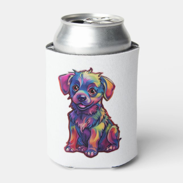 Porta-lata Um raio de alegria o Cão Luminoso Fluorescente (Can Front)