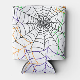 Porta-lata Um simples padrão na Web da aranha de Halloween