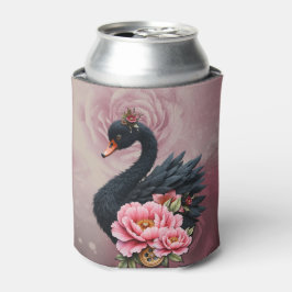 Porta-lata Um toque de rosa e brilho de cisne.