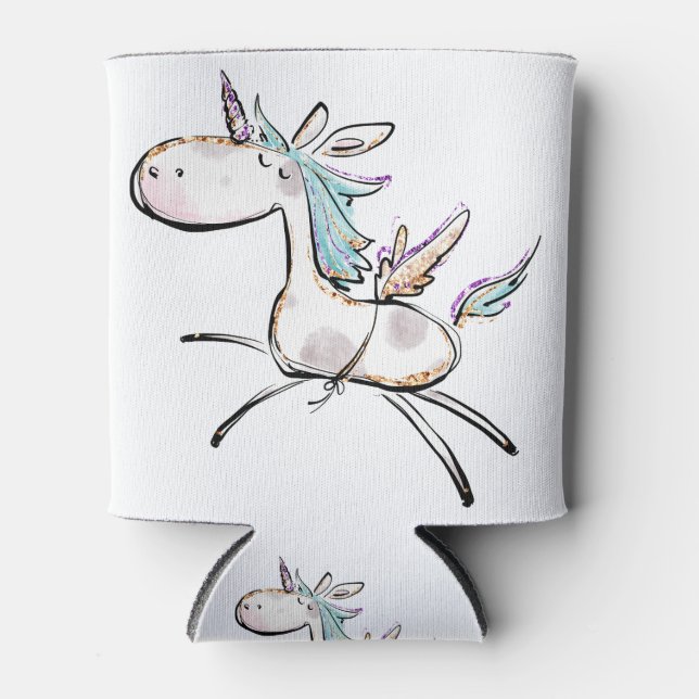 Porta-lata Um Unicórnio Mágico (Frente)