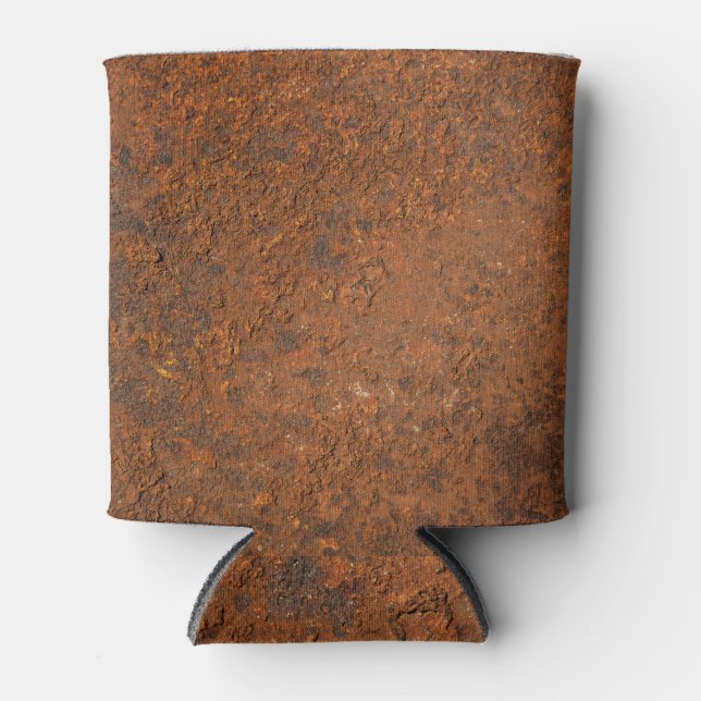 Porta-lata Um velho metal enferrujado: textura de ferro. (Frente)