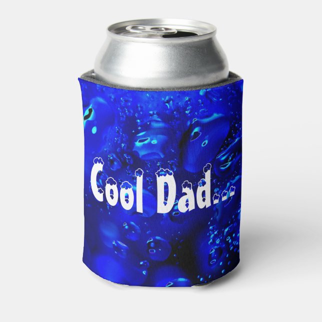 Porta-lata Uma Galáxia Meteorológica Negra e Azul de Água (Can Back)