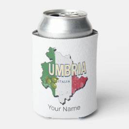 Porta-lata Úmbria Itália Retro Região Mapa Vintage Souvenir