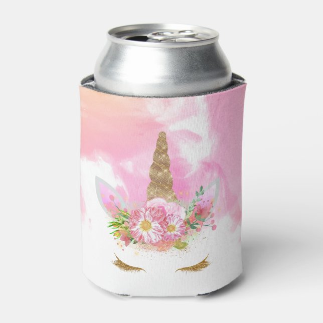 Porta-lata Unicorn Face Can Cooler (Can Front)