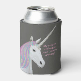 Porta-lata Unicorn Rainbow Custom Can Cooler