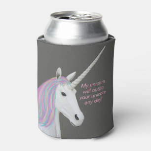Porta-lata Unicorn Rainbow Custom Can Cooler