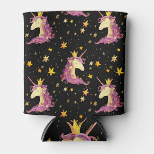 Porta-lata Unicórnio Princesa: Leite de Aquarela