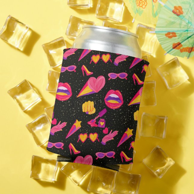 Porta-lata universo rosa (Verão in situ)