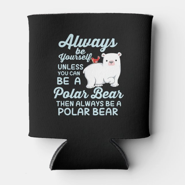 Porta-lata Urso De Gelo Gelado Um Urso Polar (Frente)