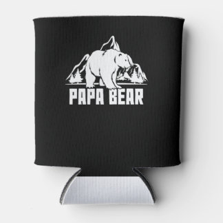 Porta-lata Urso Pai Vintage Caminhando Acampamento Dia do Pai