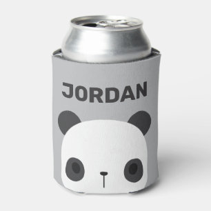 Porta-lata Urso Panda Bonito com Nome Personalizado