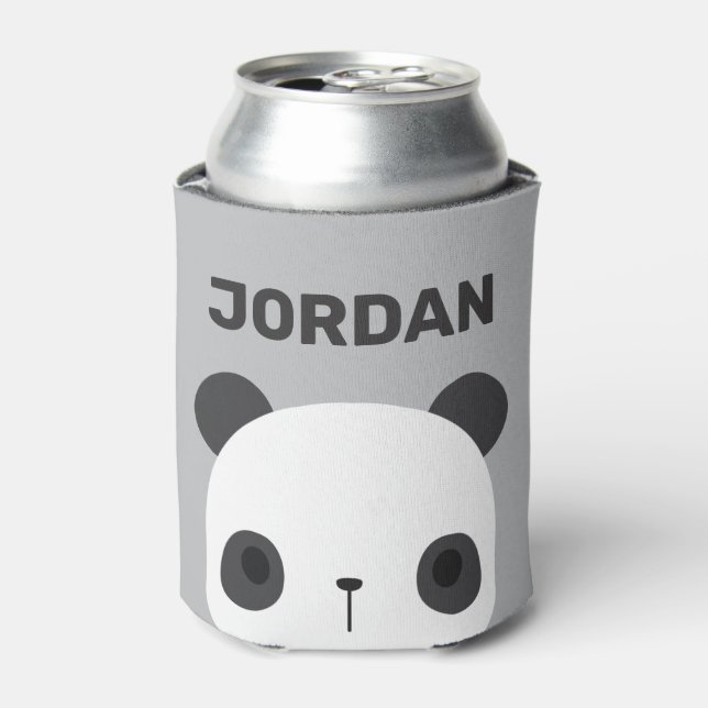 Porta-lata Urso Panda Bonito com Nome Personalizado (Can Front)
