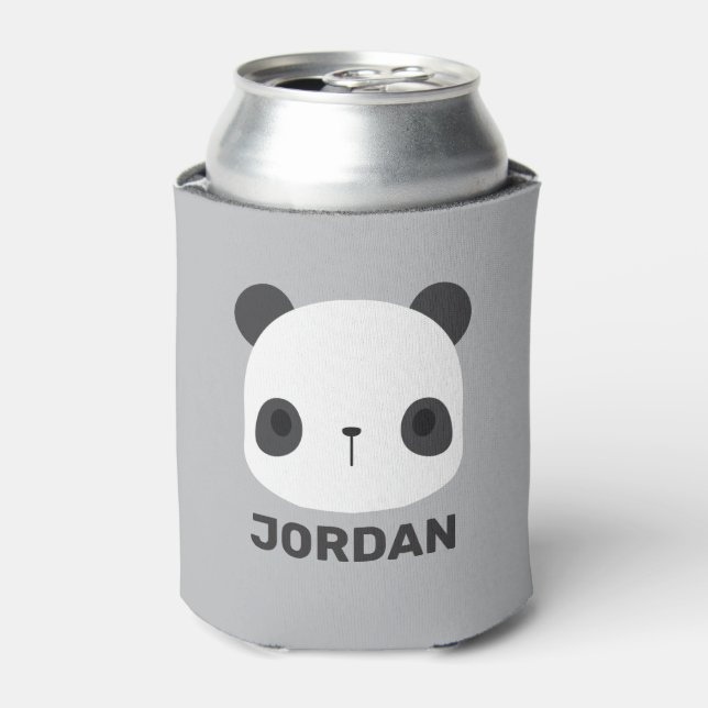Porta-lata Urso Panda Bonito com Nome Personalizado (Can Front)