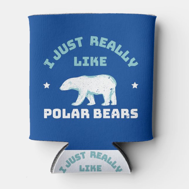 Porta-lata Urso Polar (Frente)