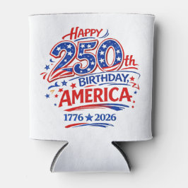 Porta-lata USA America 250th Anniversary Patriotic