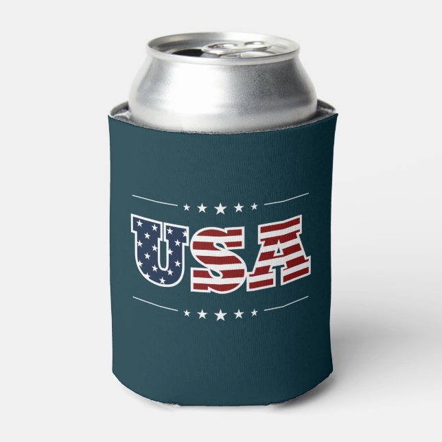 Porta-lata USA Can Cooler (Can Front)