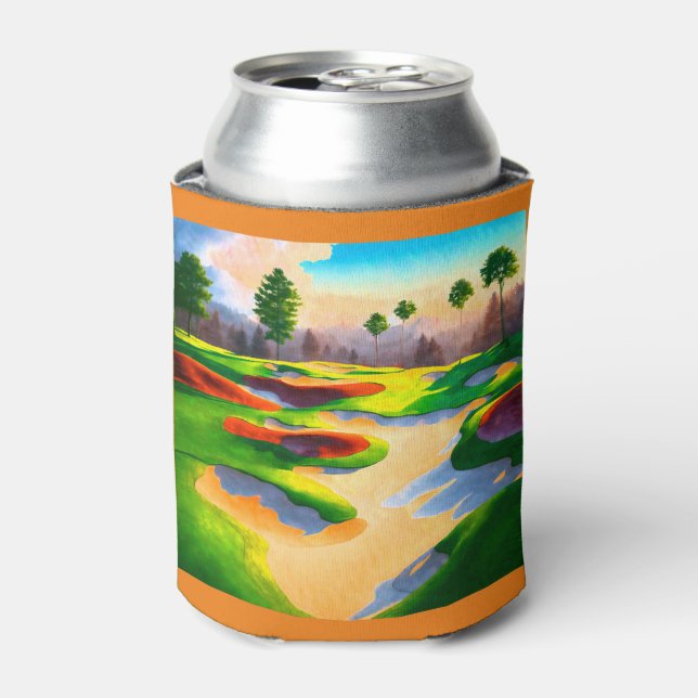 Porta-lata Utopia do Curso Golf Watercolor (Can Front)