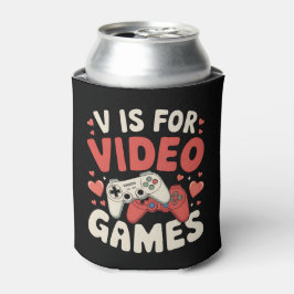 Porta-lata V É Para Jogos De Vídeo Piadas De Dia Dos Namorado