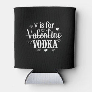 Porta-lata V É Para Namorados Vodka-Dia de os namorados Vodk