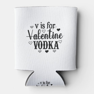 Porta-lata V É Para Namorados Vodka-Dia de os namorados Vodk