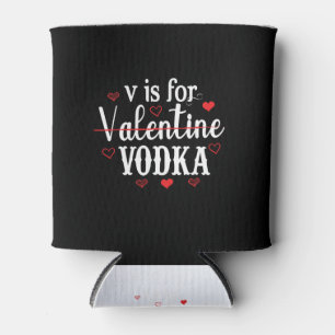 Porta-lata V É Para Namorados Vodka-Dia de os namorados Vodka
