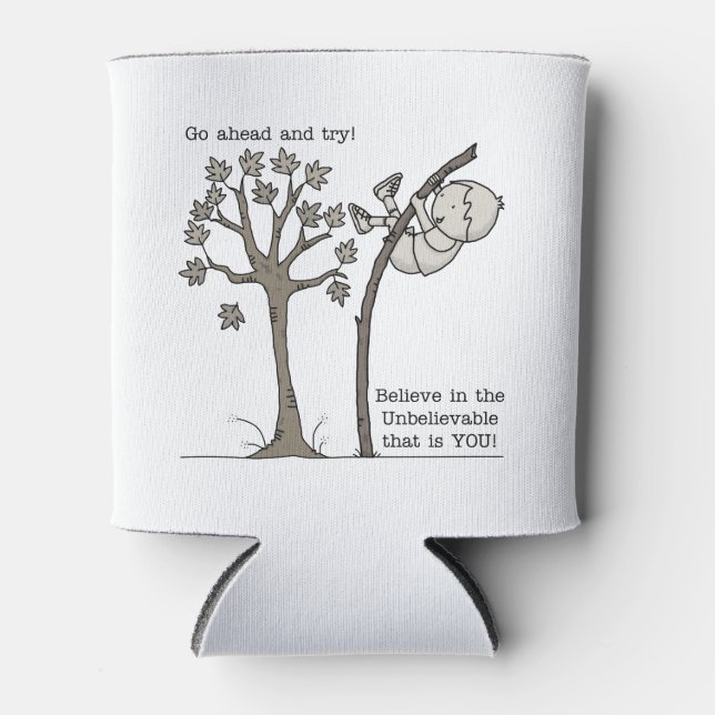 Porta-lata Vá em frente e tente (Frente)