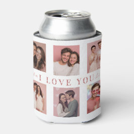 Porta-lata Valentine's Day Can Cooler | Custom Couple Photos