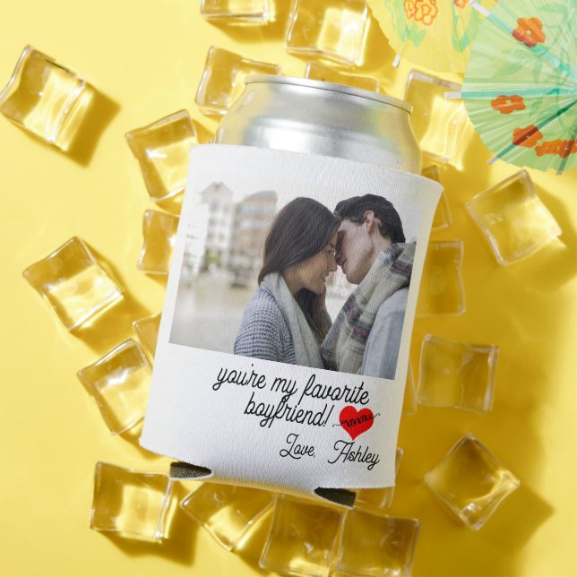 Porta-lata Valentine's Day Photo Can Cooler - Boyfriend Funny (Verão in situ)