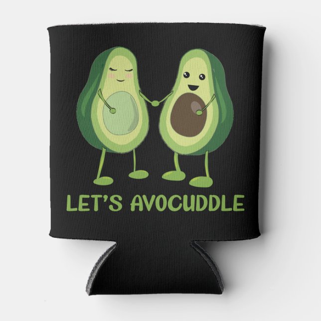 Porta-lata Vamos Avocuddle - Engraçado Avocado Pun (Frente)