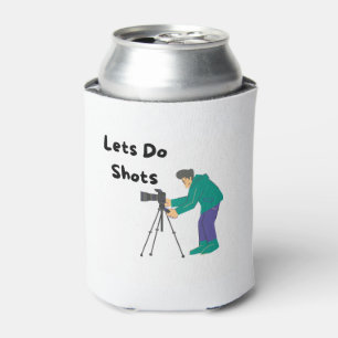 Porta-lata Vamos fazer fotos com um fotógrafo em uma lata