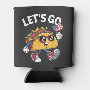 Porta-lata Vamos Lá TACO Trump Dia 4 De Julho Amantes De Tac