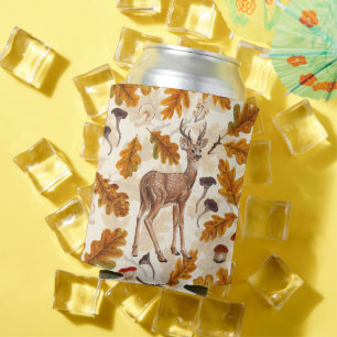 Porta-lata Veado na floresta de outono